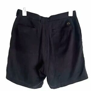 tommy bahama Black Silk Shorts Pleated Beach Resort wear Women’s 32